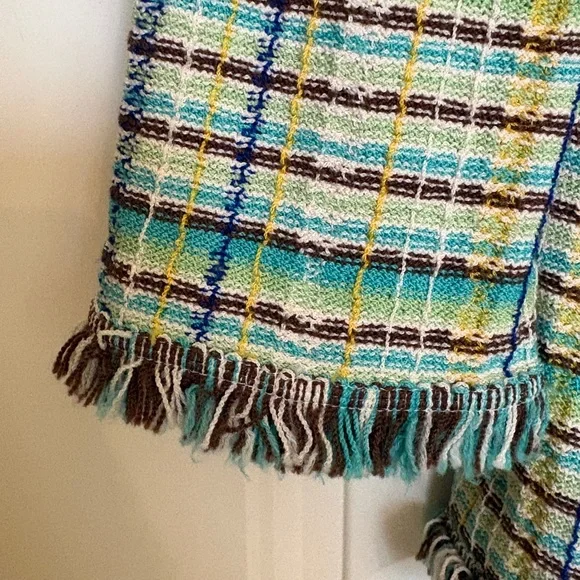 St. John Collection Multicolor Plaid Tweed Blazer - Picture 3 of 6